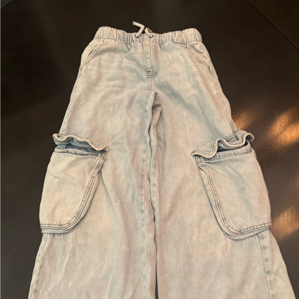 Zara Light Blue Denim Pants